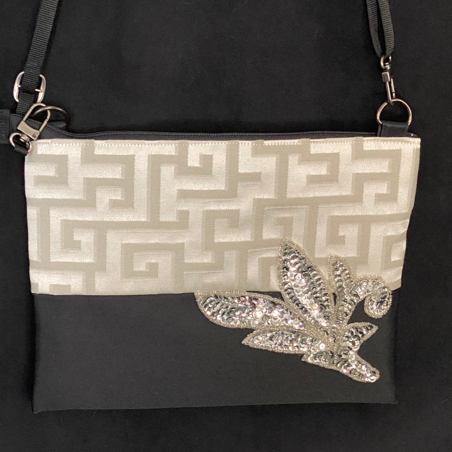Mini Crossbody w/Mardi Gras appliqué
