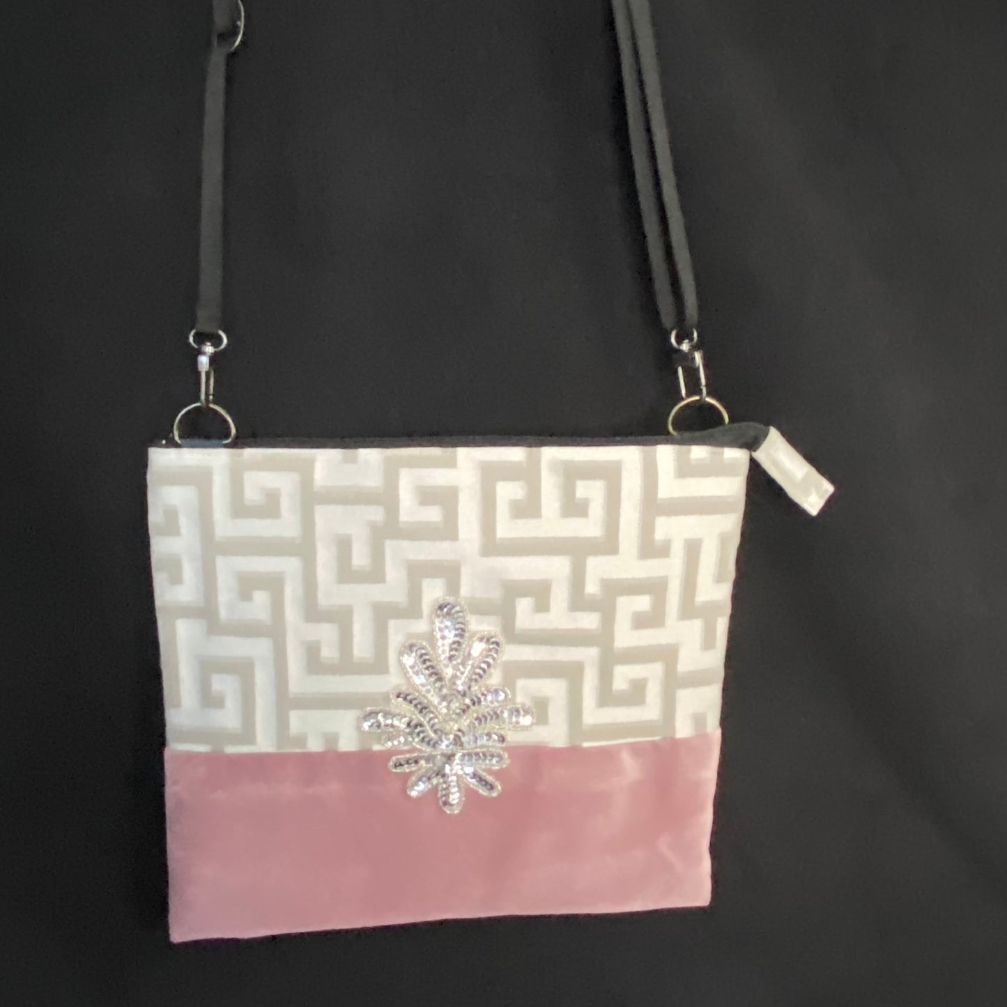 Mini Crossbody w/Mardi Gras appliqué