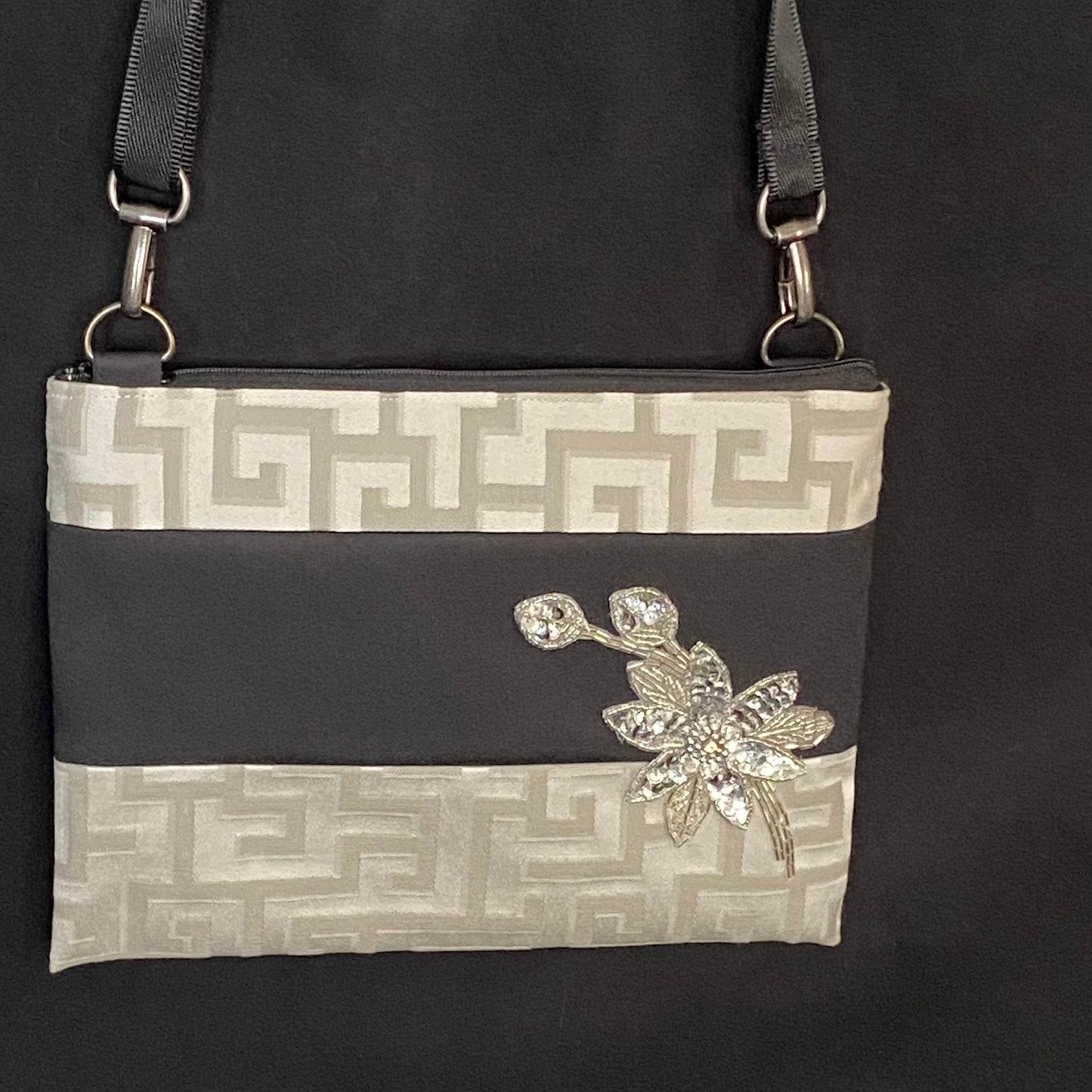 Mini Crossbody w/Mardi Gras appliqué