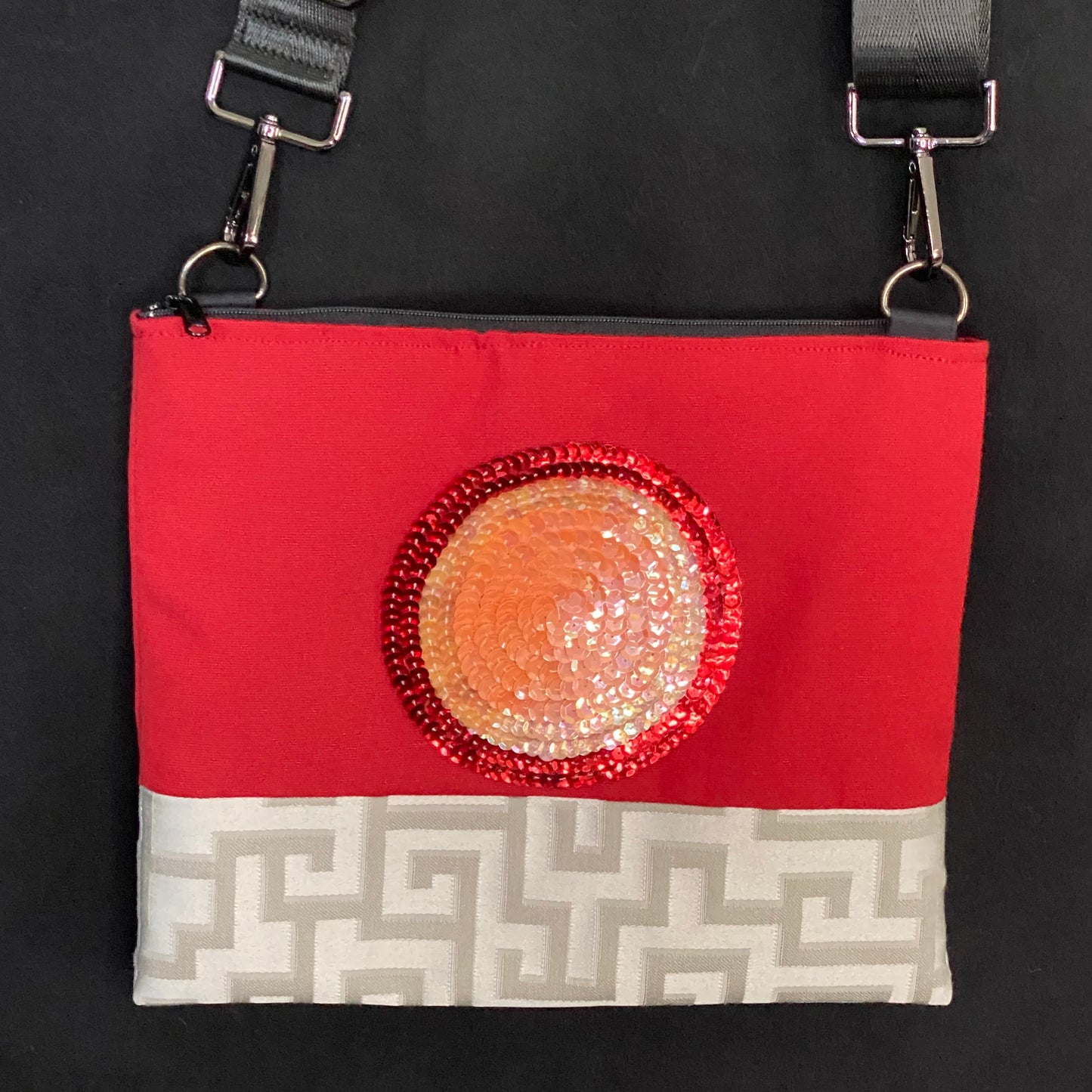 Mini Crossbody w/Mardi Gras appliqué