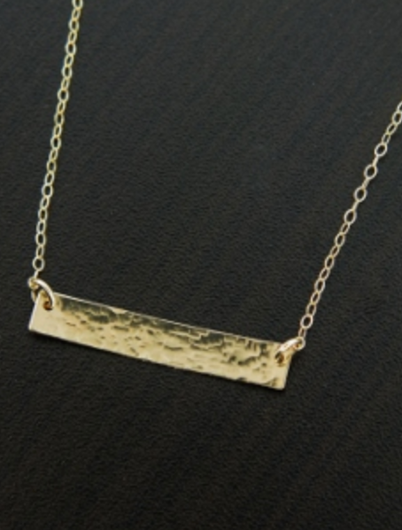 Bar Necklace - Silver or Gold