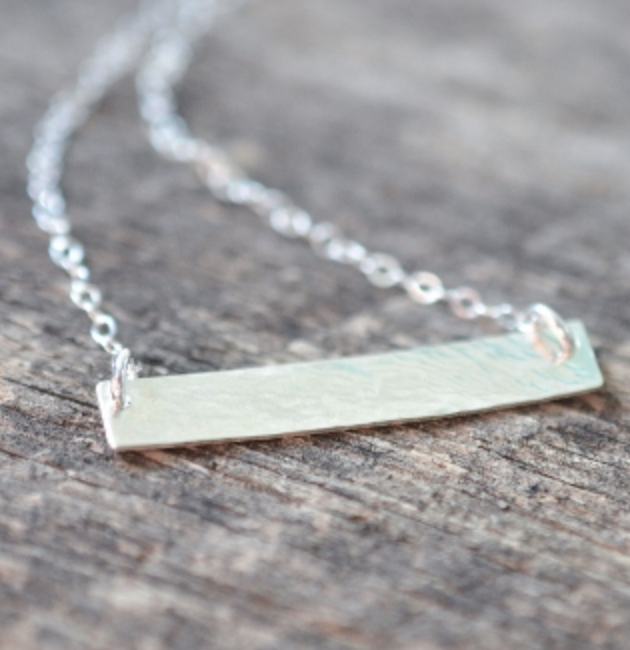Bar Necklace - Silver or Gold
